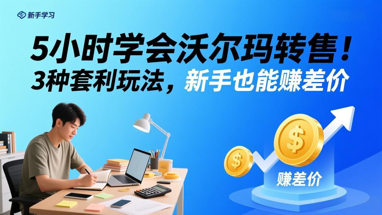 （17479期）5小时学会沃尔玛转售！3 种套利玩法，新手也能赚差价 - 臻优资源网