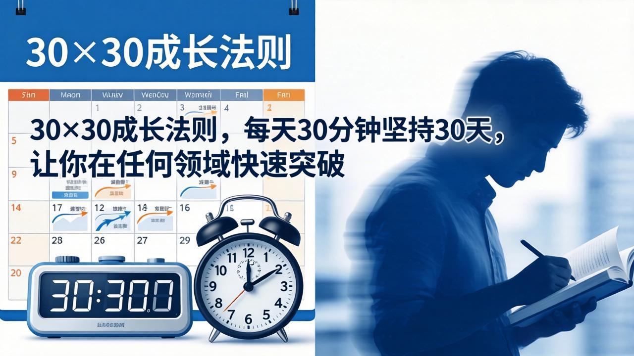 （18057期）付费文章：30×30成长法则，每天30分钟坚持30天，让你在任何领域快速突破 - 臻优资源网