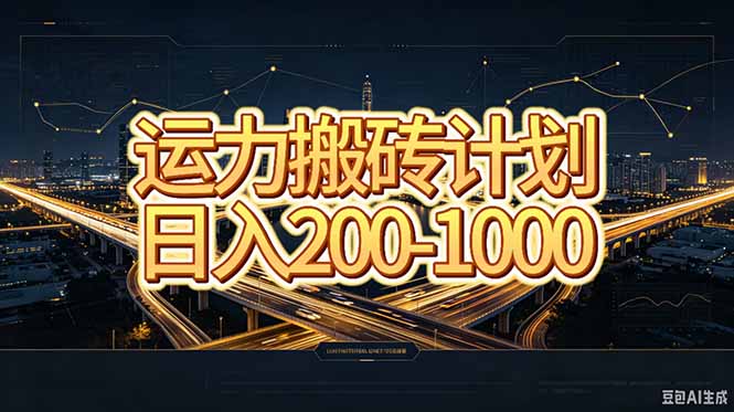 （20283期）运力搬砖，风口项目。当日收益稳定200-1000。 每天仅需一小时，新人轻松上手。 - 臻优资源网