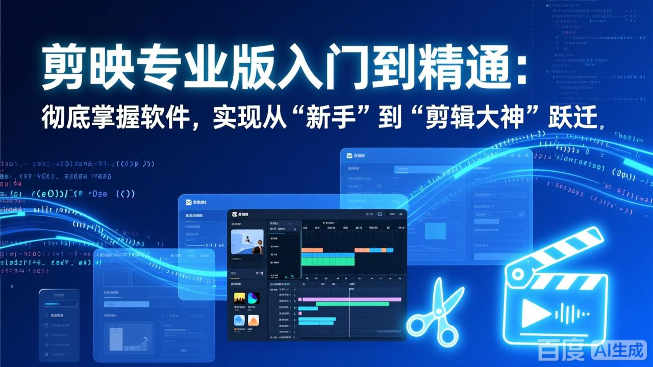 （17321期）剪映专业版入门到精通：彻底掌握软件，实现从“新手”到“剪辑大神”跃迁 - 臻优资源网