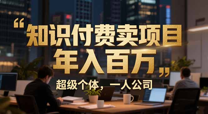 （17134期）从0到年入百万：超级个体实战心得公开，个人IP×精准引流×成交系统全拆解 - 臻优资源网