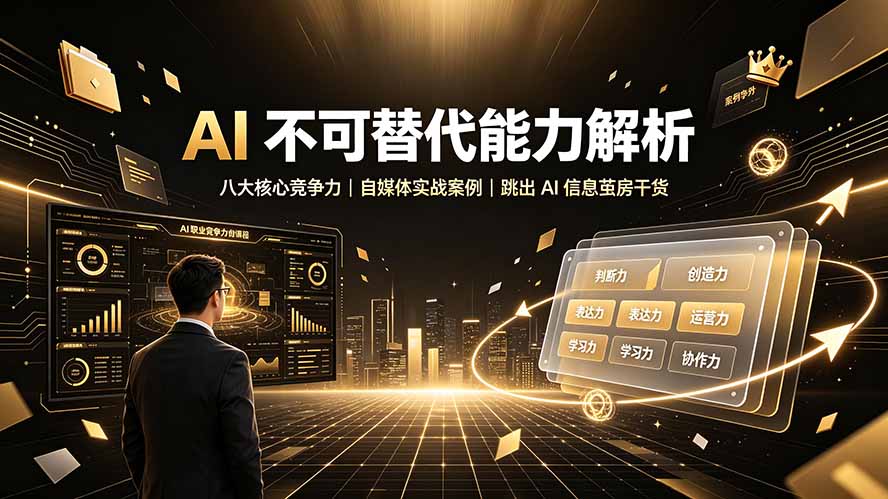 (19344期)付费文章:AI 不可替代能力解析▸八大核心竞争力|自媒体实战案例|跳出 AI 信息茧房干货 - 臻优资源网