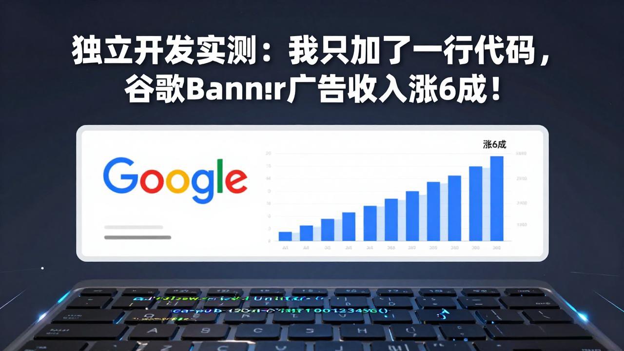 （17574期）付费文章：独立开发实测：我只加了一行代码，谷歌Banner广告收入涨6成！ - 臻优资源网