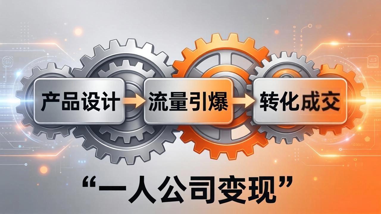 （17864期）一人公司变现全攻略：产品设计+流量引爆+转化成交，打造不受年龄限制的长期事业 - 臻优资源网
