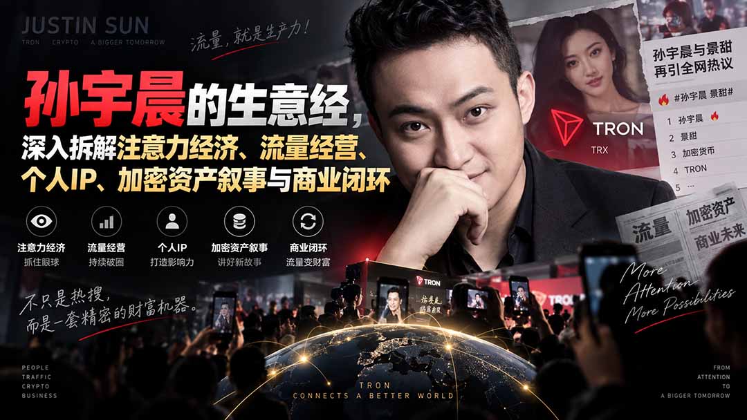 （20290期）某星球精华文章——孙宇晨的生意经，深入拆解注意力经济、流量经营、个人IP、加密资产叙事与商业闭环 - 臻优资源网