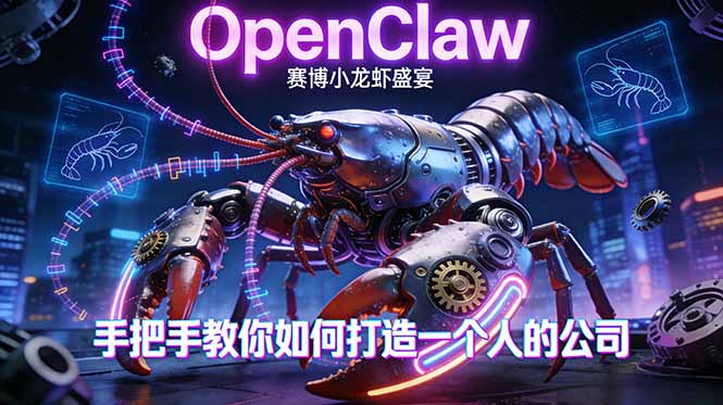 （17684期）OpenClaw，小龙虾-从产品到爆款的成长之路，手把手教你如何打造一个人的公司 - 臻优资源网