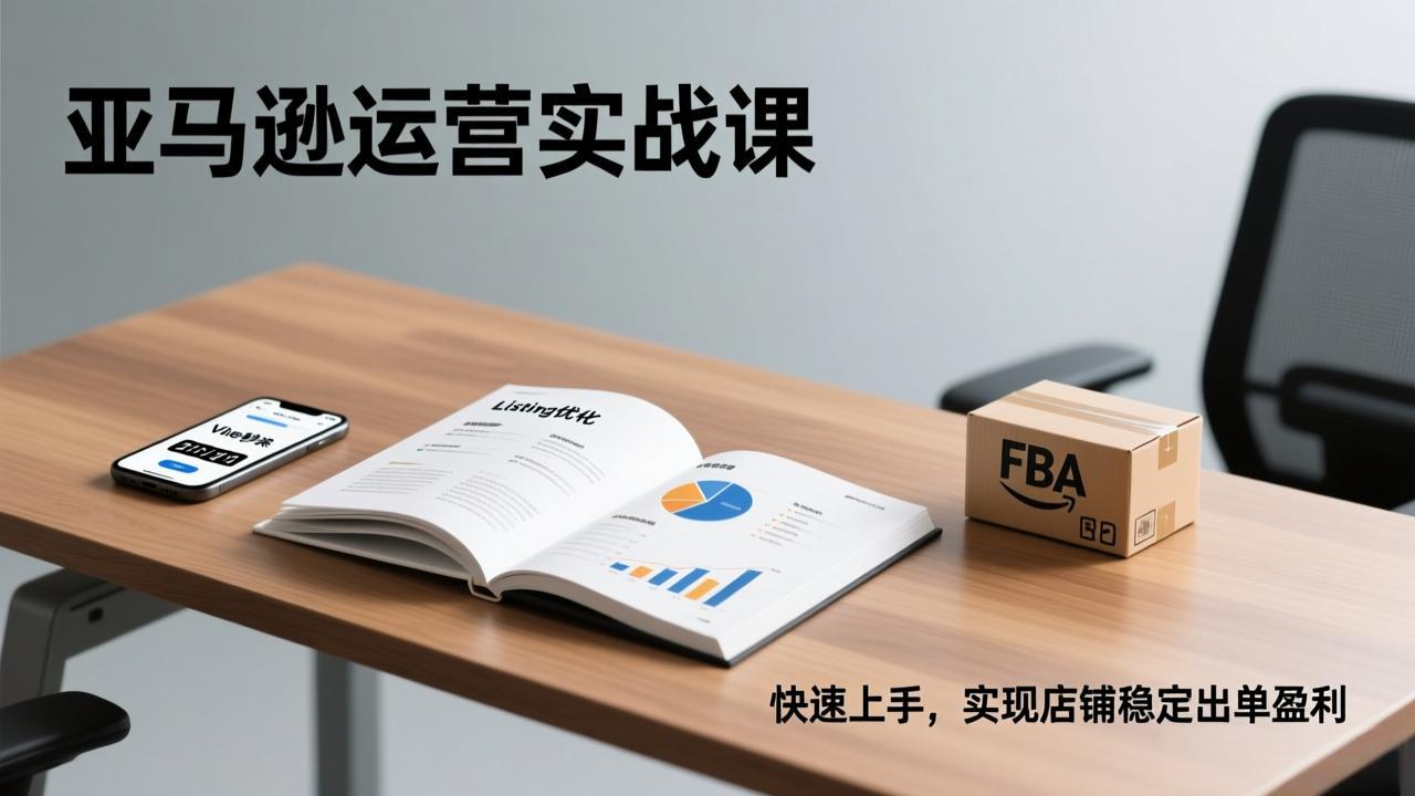 （17287期）亚马逊运营实战课，Listing优化、Vine秒杀、FBA发货，快速上手，实现店铺稳定出单盈利 - 臻优资源网