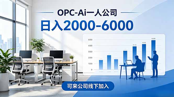 （18809期）2026创业新风口—OPC一人公司模式震撼首发！日收益2000-6000+，项目绿色长久，安全稳健，合... - 臻优资源网