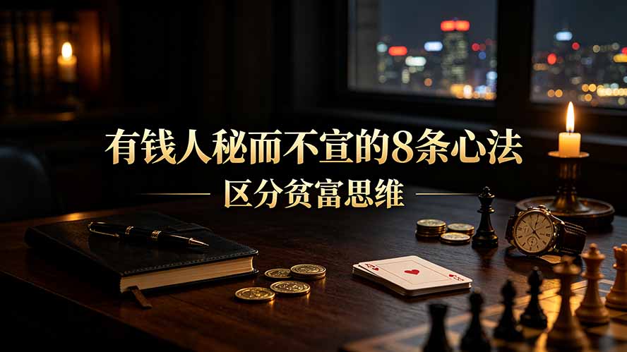 （19413期）付费文章：有钱人秘而不宣的8条心法｜区分贫富思维 - 臻优资源网