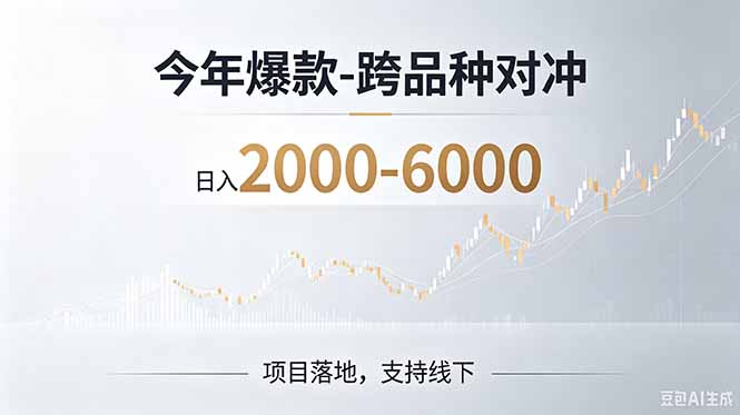 （19150期）2026创业新风口—跨品种对冲震撼首发！日收益2000-6000+，项目绿色长久，安全稳健 - 臻优资源网