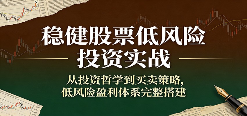 稳健股票低风险投资实战：从投资哲学到买卖策略，低风险盈利体系完整搭建 - 臻优资源网