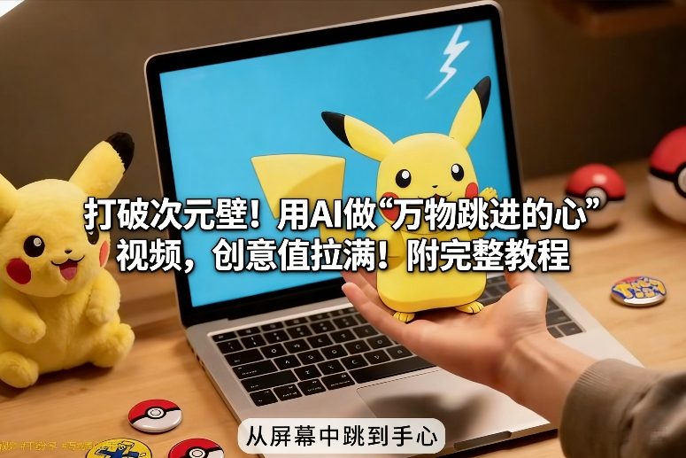 打破次元壁!用AI做【万物跳进手心】视频,创意值拉满!附完整教程 - 臻优资源网