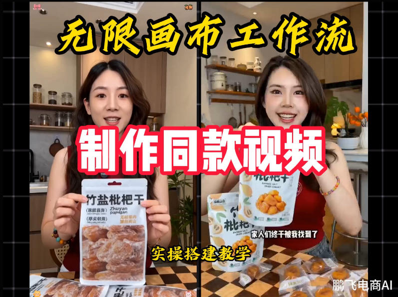 无限画布工作流一键复刻爆款带货视频，实操搭建，操作简单 - 臻优资源网