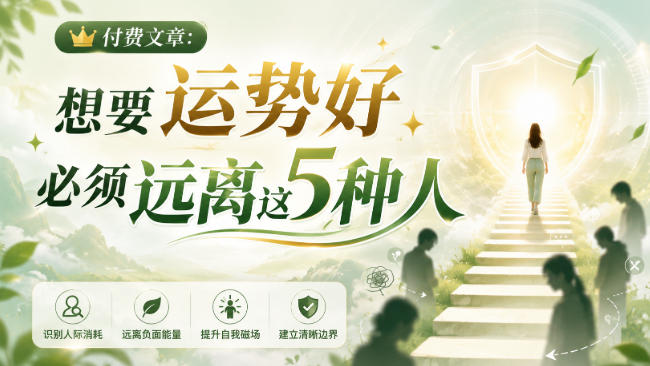 付费文章：想要运势好，必须远离这5种人 - 臻优资源网