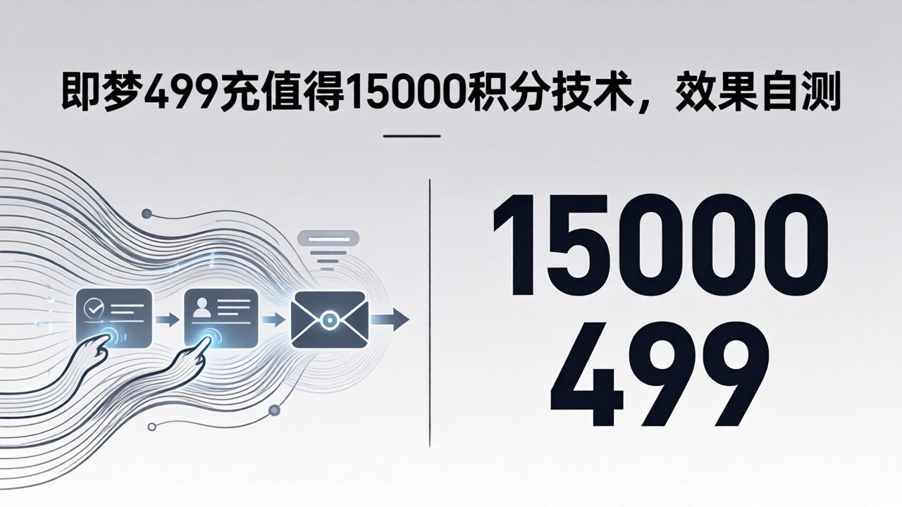 （18093期）即梦499充值得15000积分技术，效果自测 - 臻优资源网