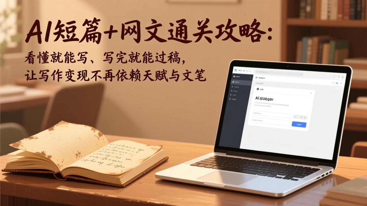 （18064期）AI短篇+网文通关攻略-更新4月：看懂就能写、写完就能过稿，让写作变现不再依赖天赋与文笔 - 臻优资源网