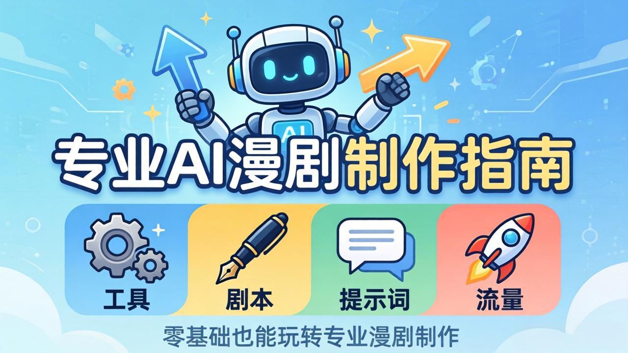 （18190期）专业AI漫剧制作指南：工具+剧本+提示词+流量全流程，零基础也能玩转专业漫剧制作 - 臻优资源网