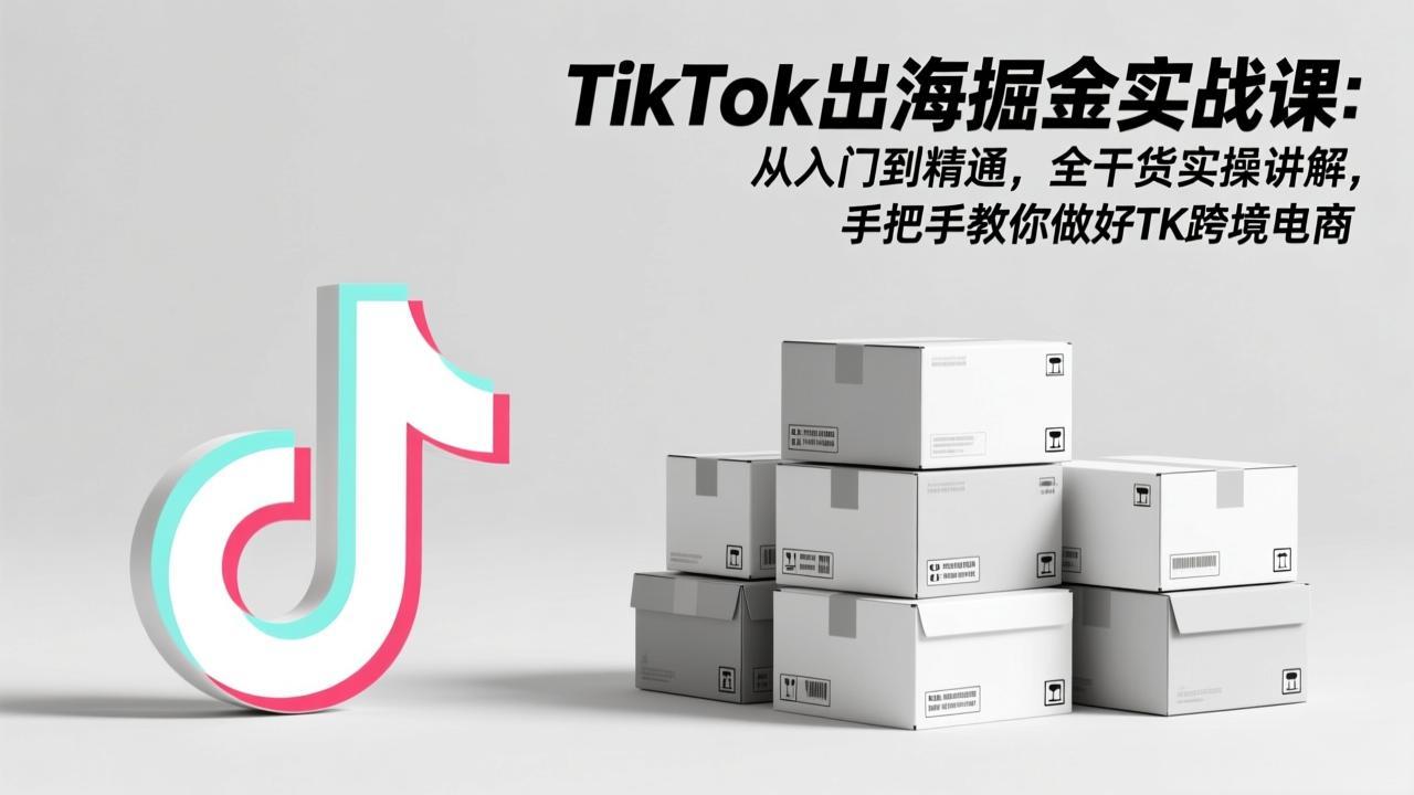 (17368期)TikTok出海掘金实战课:从入门到精通,全干货实操讲解,手把手教你做好TK跨境电商 - 臻优资源网