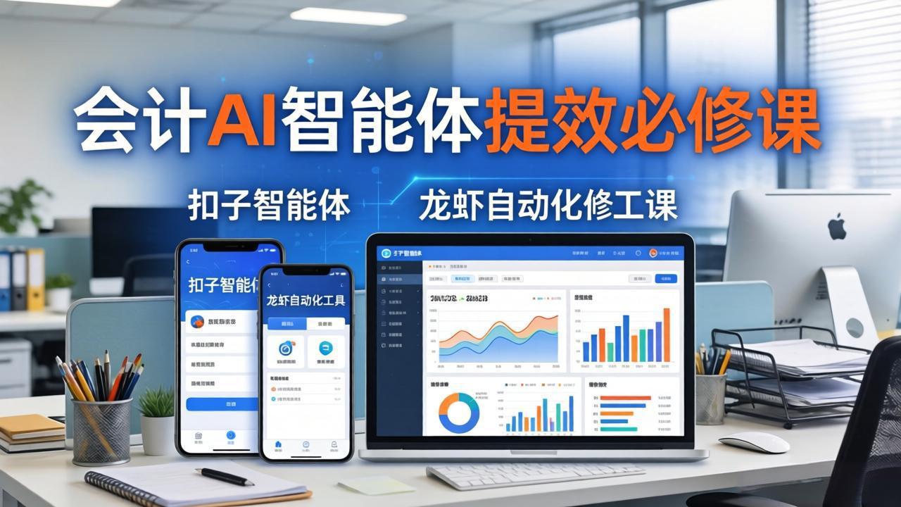 （18151期）财务会计AI智能体提效必修课：扣子智能体+龙虾自动化+报表分析，一站式提升财务工作效率 - 臻优资源网