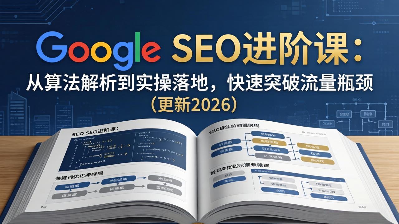（18048期）Google SEO进阶课：从算法解析到实操落地，快速突破流量瓶颈（更新2026） - 臻优资源网