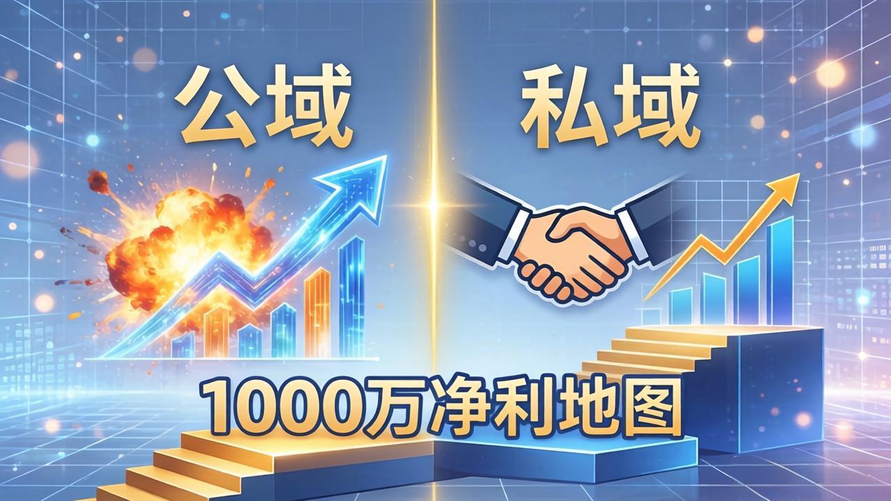 (18217期)公域玩命出爆款,私域悄悄做成交:这套AI内训课,2026给你打通1000万净利的地图 - 臻优资源网