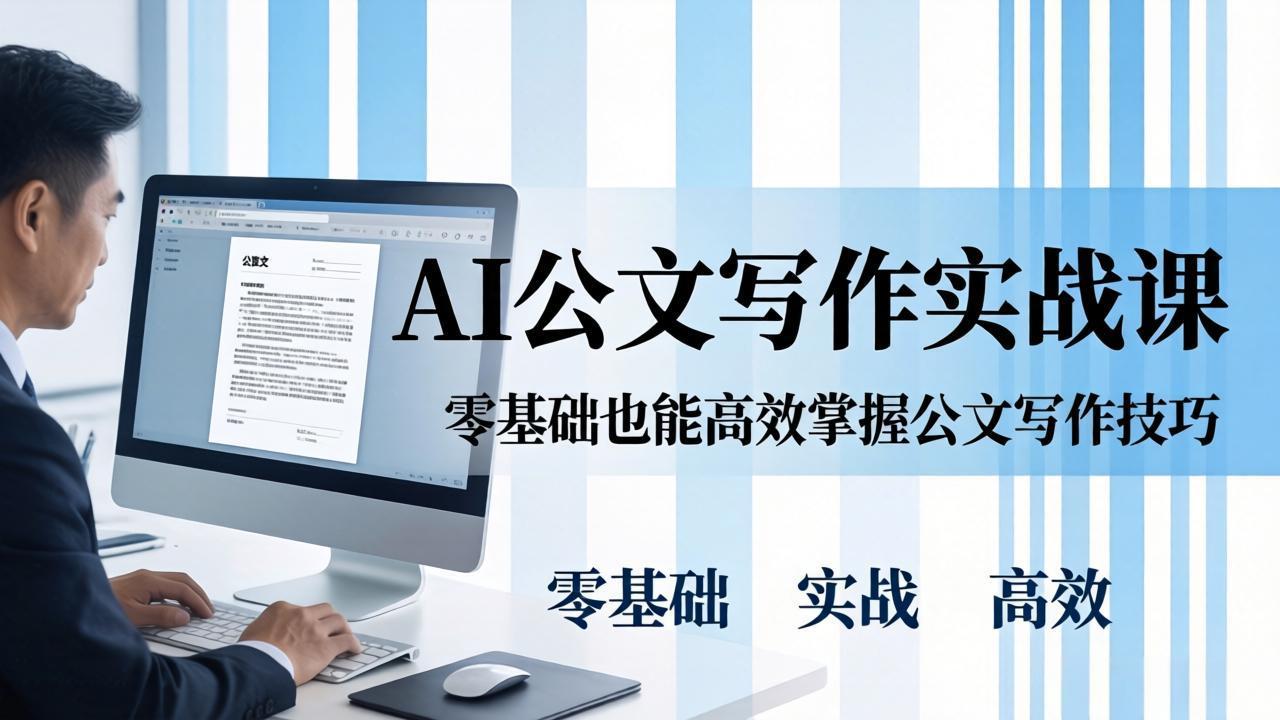 （17783期）AI 公文写作实战课：零基础掌握格式规范与 5 大文种，用 AI 高效写出合格材料 - 臻优资源网