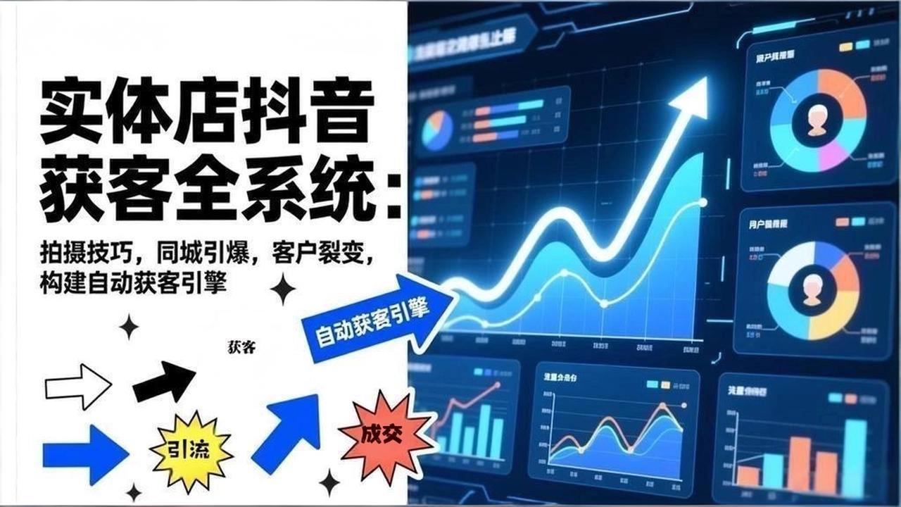 （17090期）2026实体店抖音获客全系统：拍摄技巧，同城引爆，客户裂变，构建自动获客引擎 - 臻优资源网