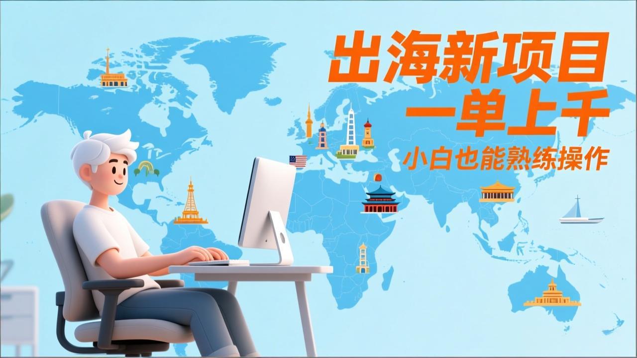 （17534期）出海新项目，一单上千，小白也能熟练操作 - 臻优资源网