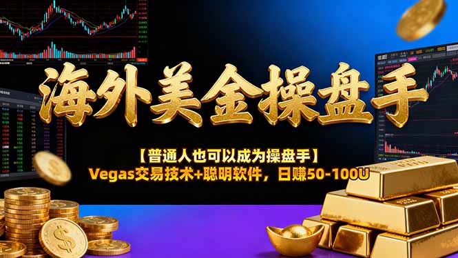 （17658期）海外美金操盘手技术【普通人操盘手手册】Vegas交易技术+聪明软件，日赚50-100U - 臻优资源网