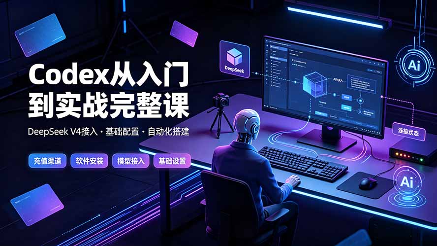 （19257期）Codex从入门到实战完整课｜充值·安装·接入DeepSeek，记忆·插件·Skill·CLI·MCP全拆解 - 臻优资源网