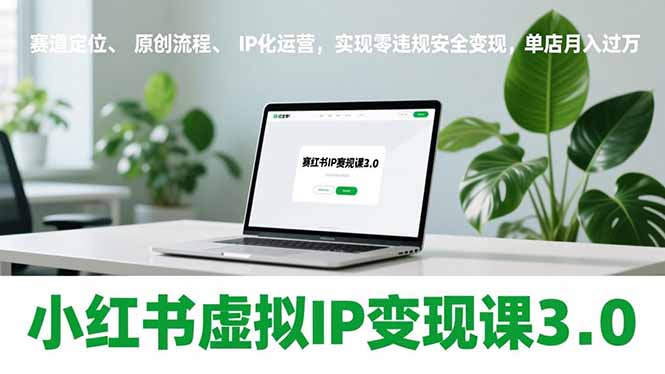 （17029期）小红书虚拟IP变现课3.0，赛道定位、原创流程、IP化运营，实现零违规安全变现，单店月入过万 - 臻优资源网