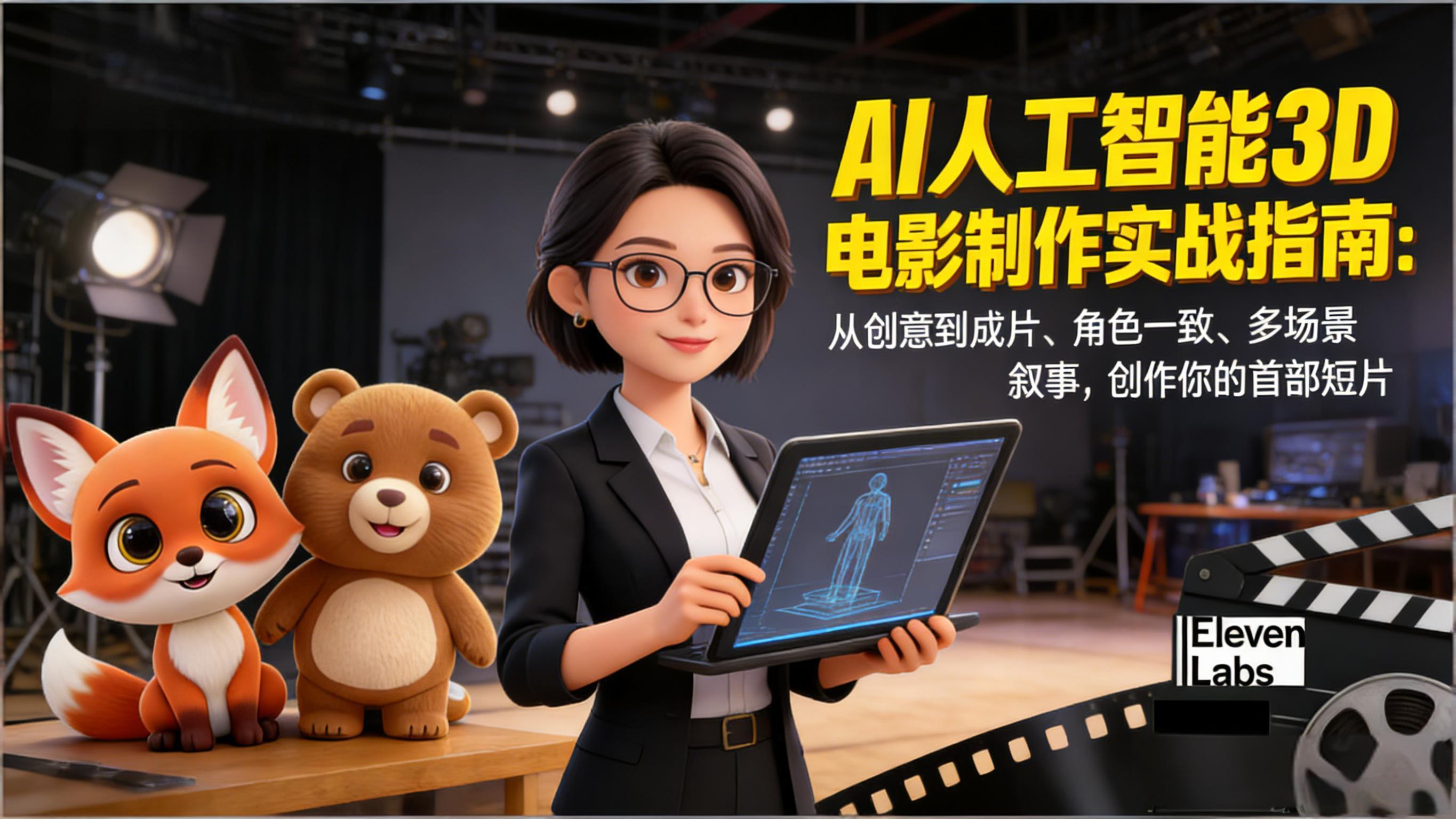（17154期）AI人工智能3D电影制作实战指南：从创意到成片、角色一致、多场景叙事，创作你的首部短片 - 臻优资源网