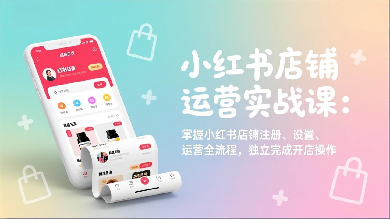 （17561期）小红书店铺运营实战课：掌握小红书店铺注册、设置、运营全流程，独立完成开店操作 - 臻优资源网