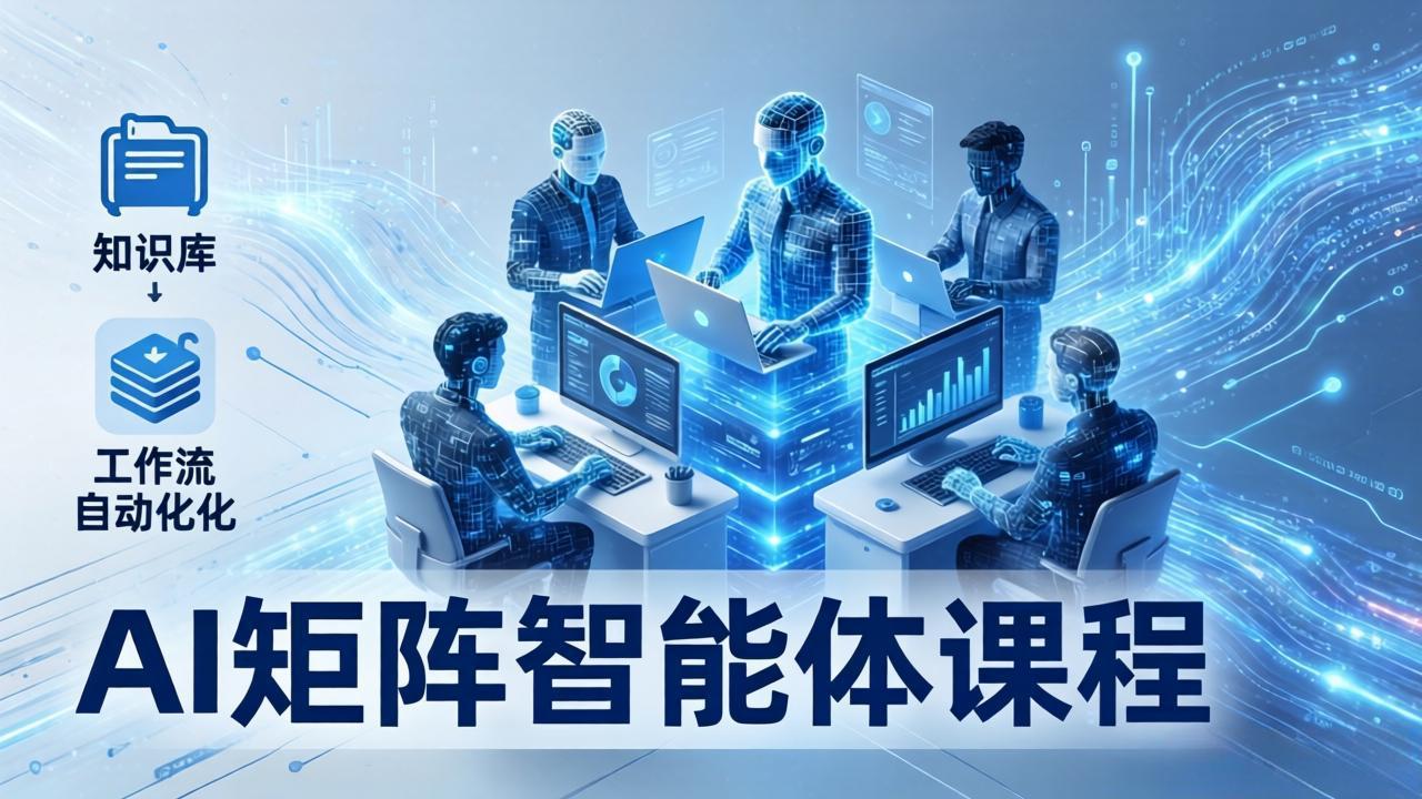 （17759期）AI矩阵智能体实战：100个数字员工批量生产内容，文本知识库+工作流自动化全搞定 - 臻优资源网