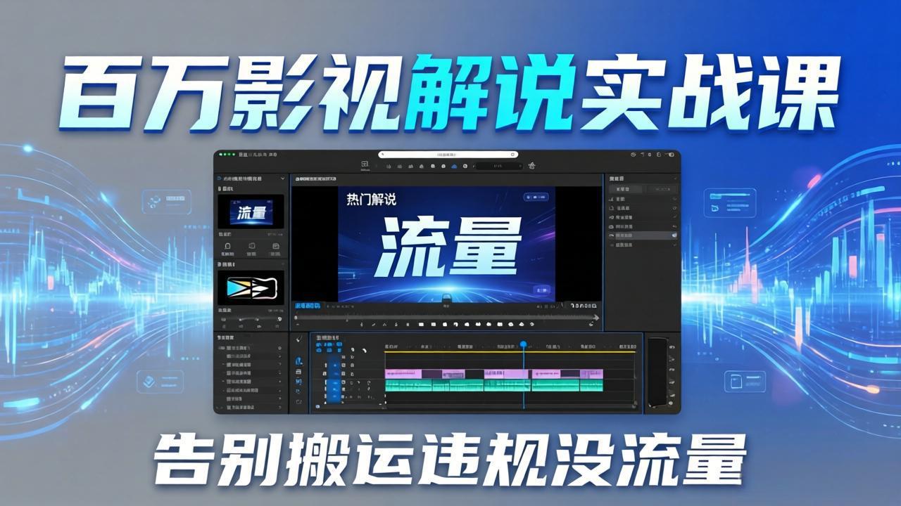 （17877期）百万影视解说实战课：告别搬运违规没流量，AI文案+配音+剪映，做出能上热门的解说视频 - 臻优资源网