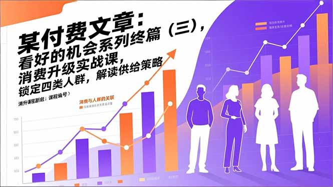 （17004期）某付费文章：看好的机会系列终篇（三），消费升级实战课，锁定四类人群，解读供给策略 - 臻优资源网