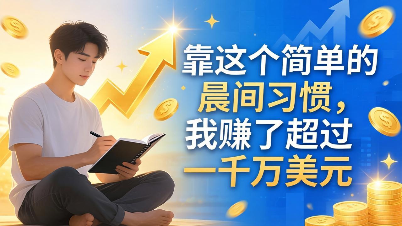 (17937期)付费文章:靠这个简单的晨间习惯,我赚了超过一千万美元 - 臻优资源网