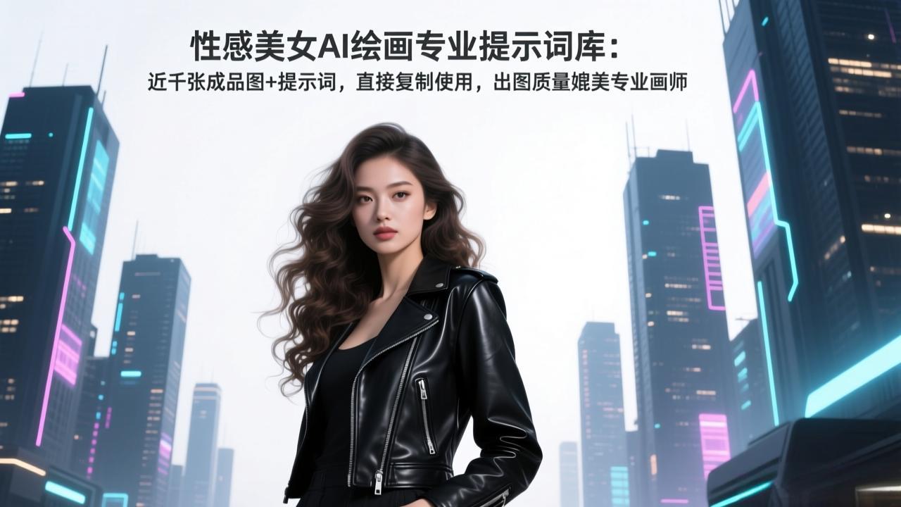 （17262期）性感美女AI绘画专业提示词库：近千张成品图+提示词，直接复制使用，出图质量媲美专业画师 - 臻优资源网