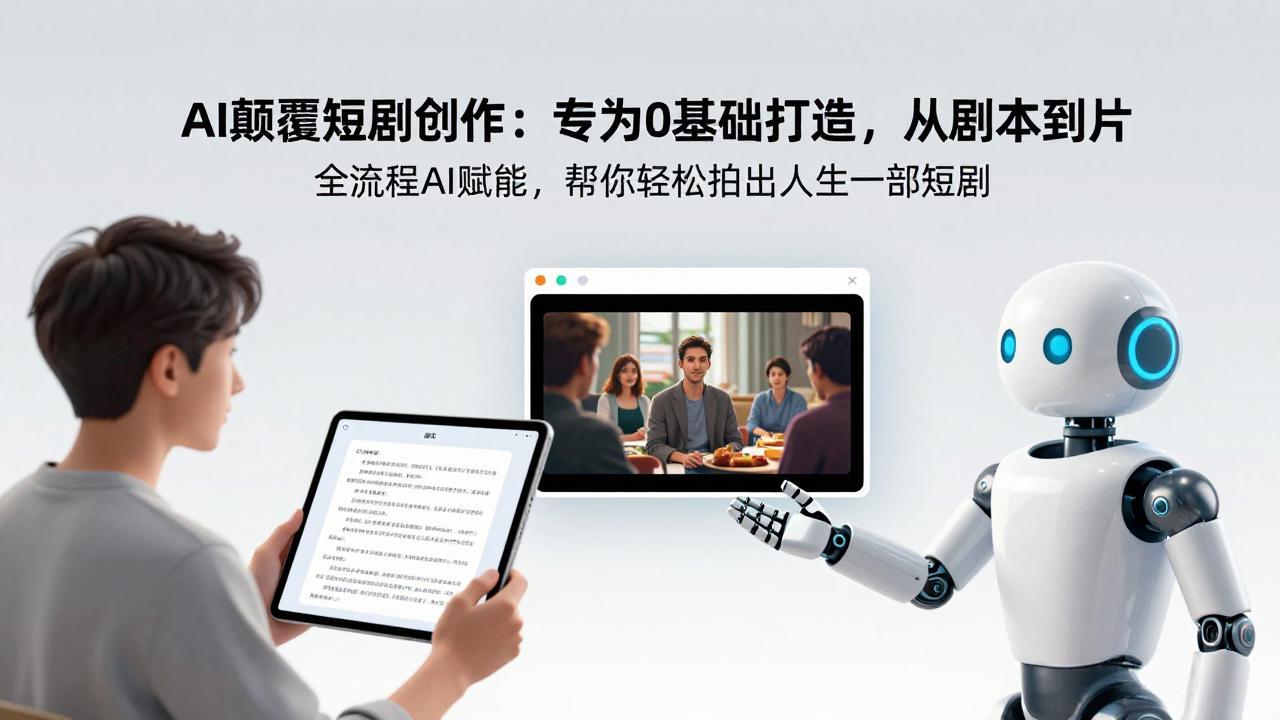 （17564期）AI颠覆短剧创作：专为0基础打造，从剧本到成片全流程AI赋能，帮你轻松拍出人生第一部短剧 - 臻优资源网