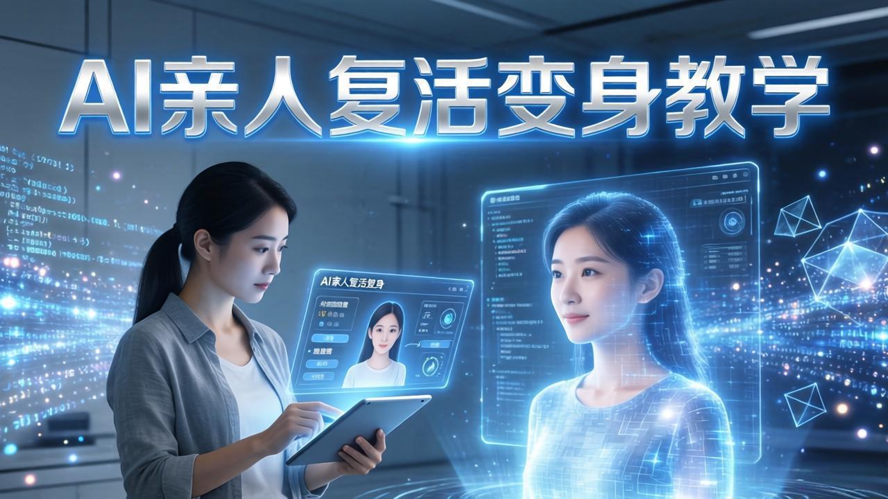 （17940期）AI亲人复活变身教学，最近超级火爆的项目，涨粉超级快，私域引流代做服务，收徒等 - 臻优资源网