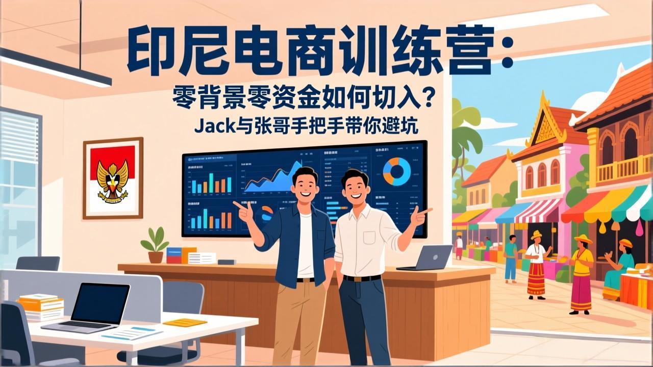 （17533期）印尼电商训练营：零背景零资金如何切入？Jack与张哥手把手带你避坑 - 臻优资源网