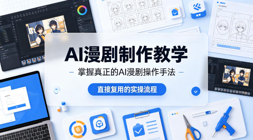 AI漫剧制作教学，带你掌握真正的AI漫剧操作手法，直接复用的实操流程 - 臻优资源网