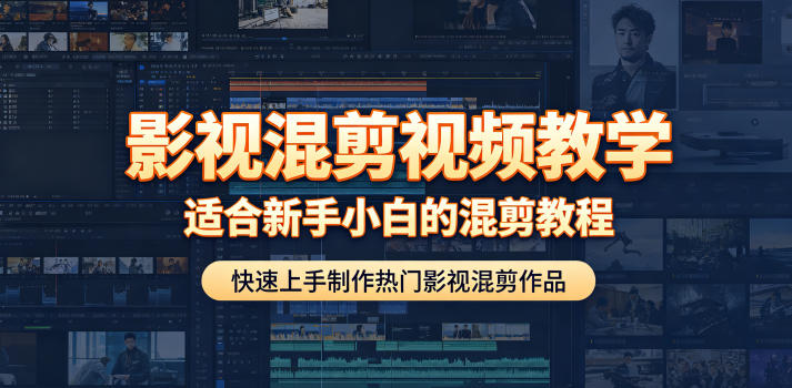 影视混剪视频教学，适合新手小白的混剪教程，快速上手制作热门影视混剪作品 - 臻优资源网