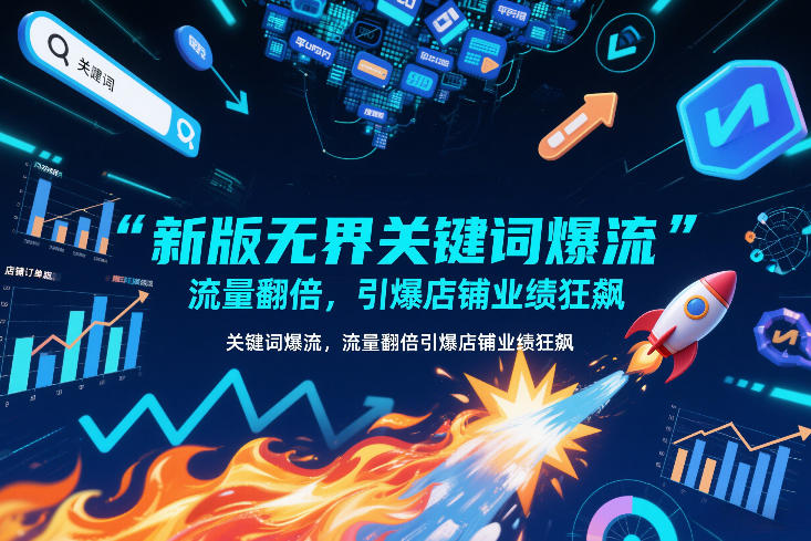 新版无界关键词爆流，流量翻倍，引爆店铺业绩狂飙 - 臻优资源网