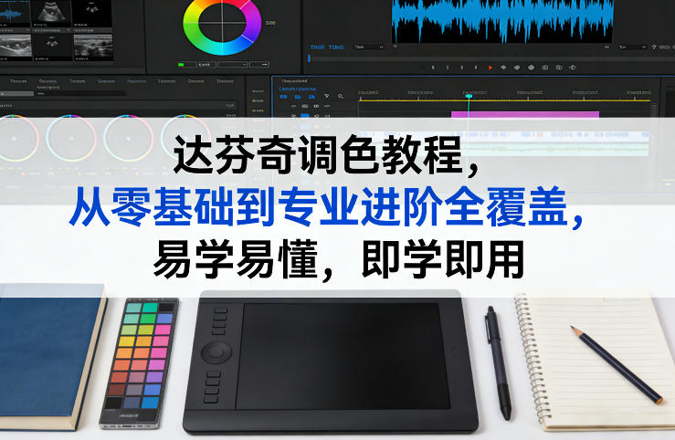 达芬奇调色教程，从零基础到专业进阶全覆盖，易学易懂，即学即用 - 臻优资源网
