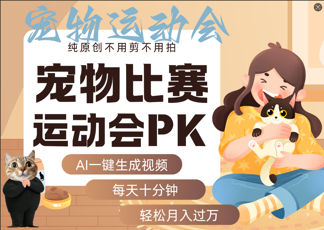 AI萌宠运动员跳水 射击  篮球  足球比赛   每天十分钟 附详细提示词文案库  代替做素材 卖提示词 卖虚拟资料  卖宠物产品 做宠物私人定制产品  带徒弟 带陪跑 卖课  创作者分成 月入5W+ - 臻优资源网