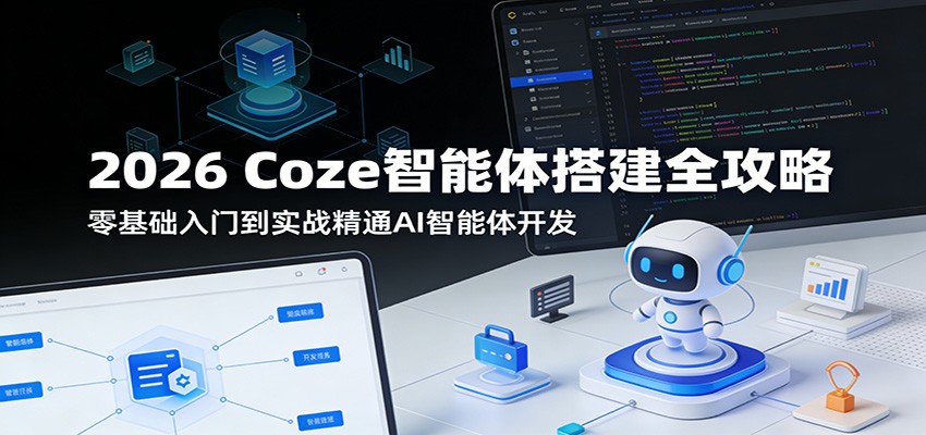 2026 Coze智能体搭建全攻略：零基础入门到实战精通AI智能体开发 - 臻优资源网