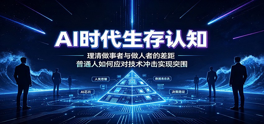 AI时代生存认知：理清做事者与做人者的差距，普通人如何应对技术冲击实现突围 - 臻优资源网