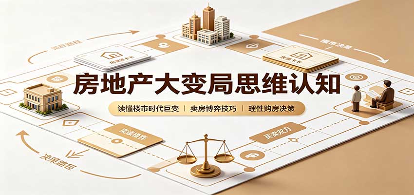 房地产大变局思维认知：读懂楼市时代巨变，卖房博弈技巧，理性购房决策 - 臻优资源网