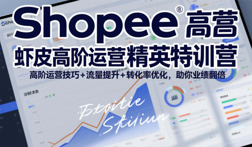 Shopee虾皮高阶运营精英特训营，高阶运营技巧+流量提升+转化率优化，助你业绩翻倍（更新26年5月） - 臻优资源网